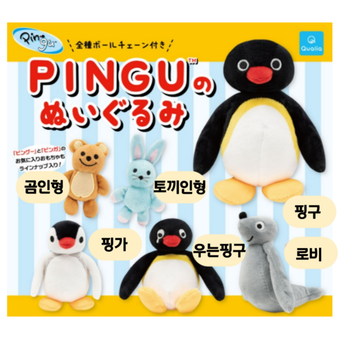 추억 속 꼬마 펭귄, 핑구 가챠 키링으로 다시 만나다 핑구가챠