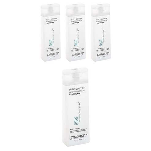 지오바니 다이렉트 리브-인 무게감 없는 모이스처 컨디셔너, 250ml, 4개