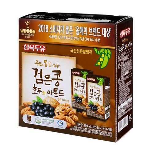 삼육 고소한두유A 190ml, 96개