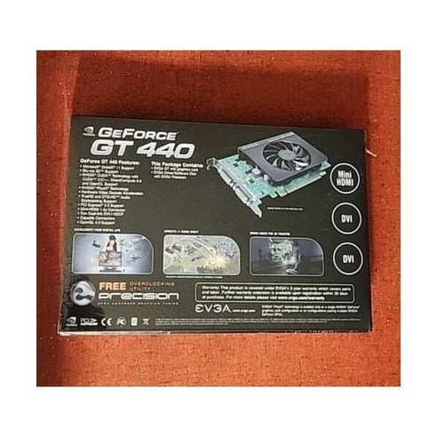 EVGA GeForce GT 440 1GB PCI-E Graphics Card 그래픽 카드[세금포함] [정품]- 01G-P3-1441-KR