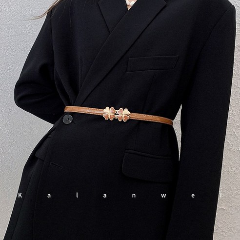 2021 얇은 벨트 여성 장식 허리 액세서리 정장 코트 드레스 스웨터 다목적 간단한 한국어 스타일 벨트