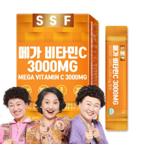 메가 비타민C 3000 100% 100포(1박스) 분말 스틱, 1개, 100g