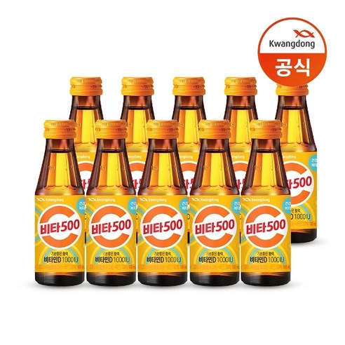 광동제약 비타500 비타민D 1000 IU, 100ml, 20개