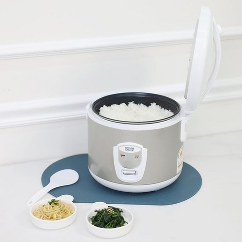 키친플라워 10인용 전기보온밥솥으로 맛있는 밥과 다채로운 찜 요리를 한번에!