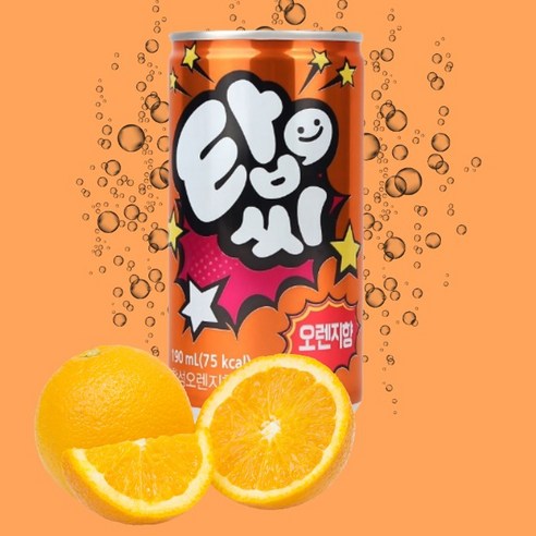 일화 탑씨 오렌지 350ml 24캔 음료수 탄산음료, 24개