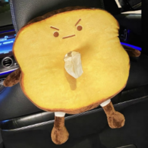 정직카 차량용 동물휴지케이스 휴지함 쓰레기함, 카리스마 식빵