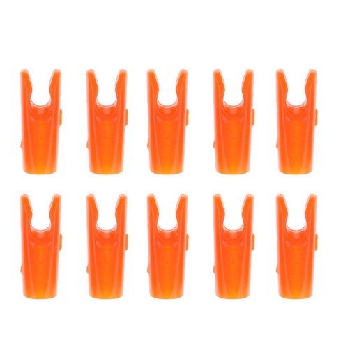 양궁 사냥 야외 스포츠에 대 한 10 Pcs 플라스틱 화살표 양말, 오렌지, 설명, 설명
