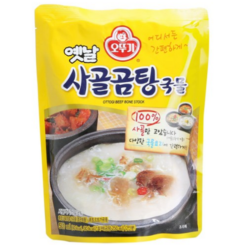 오뚜기 옛날 사골곰탕 국물, 500g, 8개