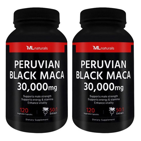 마이라이프내추럴스 페루비안 블랙 마카 30000mg 베지터블 캡슐, 2개, 120정