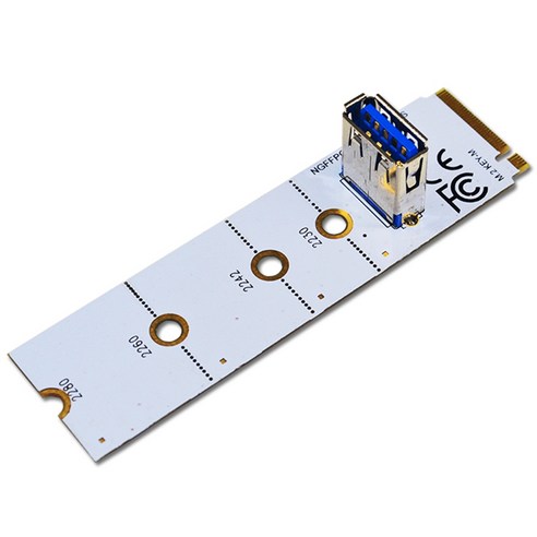 Retemporel NGFF 어댑터 카드 M.2 - PCI-E X16 슬롯 USB3.0 그래픽 확장, 1개