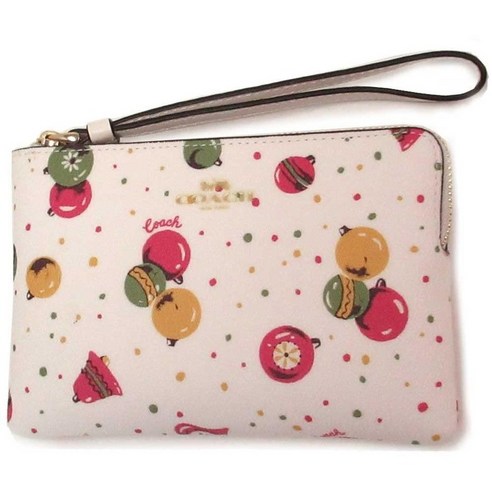 코치숄더백 코치 코너 집 리스틀릿 시그니처 코트 캔버스 브라운 블랙 (F58035)