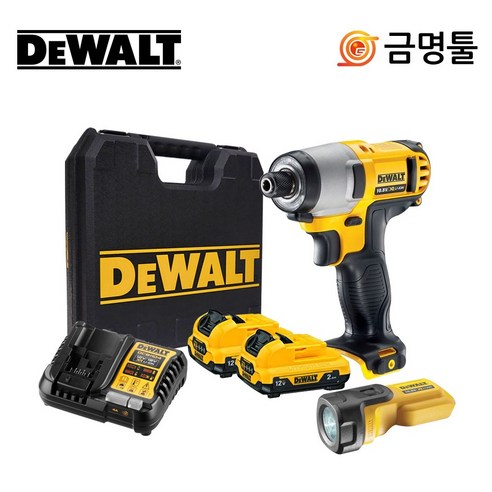 디월트 DCF815D2T 충전임팩드라이버 10.8V 2.0AH 2팩 DCL508포함, 2개