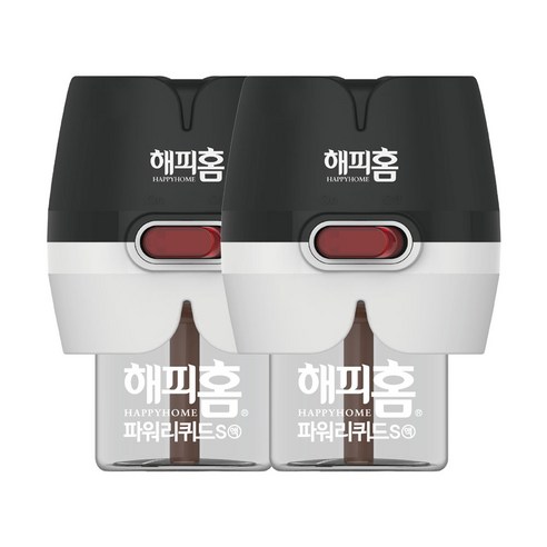 해피홈 블랙에디션 파워리퀴드S액 리필 45일 2p + 플러그형 훈증기 세트, 1세트