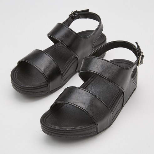 쑴 여성 무드 스트랩 쿠션 샌들 굽4cm