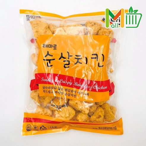 MMMALL 맘스터치 해마로 치킨가라아게, 1개, 1kg