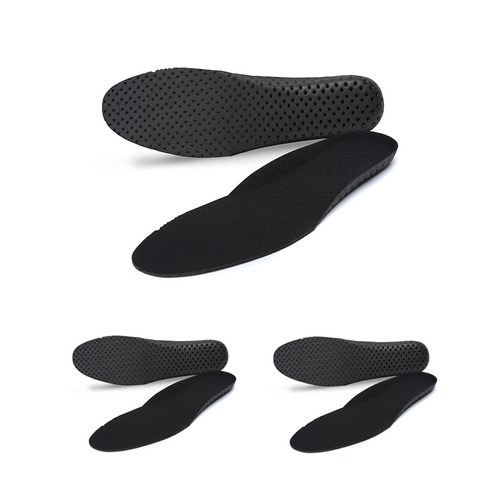 히나트 1cm 펀칭홀 깔창 3개, 블랙