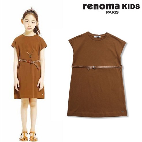 레노마 키즈 여아 심플 브라운 원피스 R1923O641 레노마레이디원피스 레노마 키즈 여아 심플 브라운 원피스 R1923O641 레노마레이디원피스