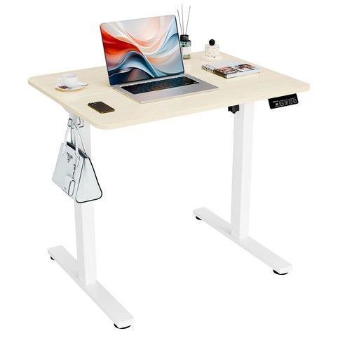 신규상품 25% Ergomaker KR SM205-80 인체공학 스마트 책상 모션데스크 전동 승강 데스크 공부 사무용, 자연