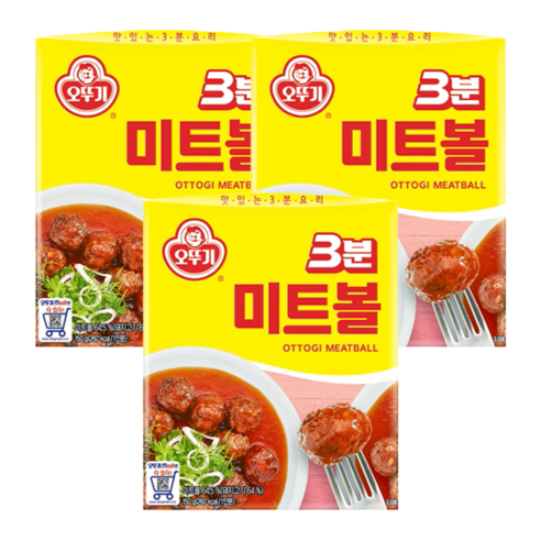 오뚜기 3분 미트볼, 150g, 4개