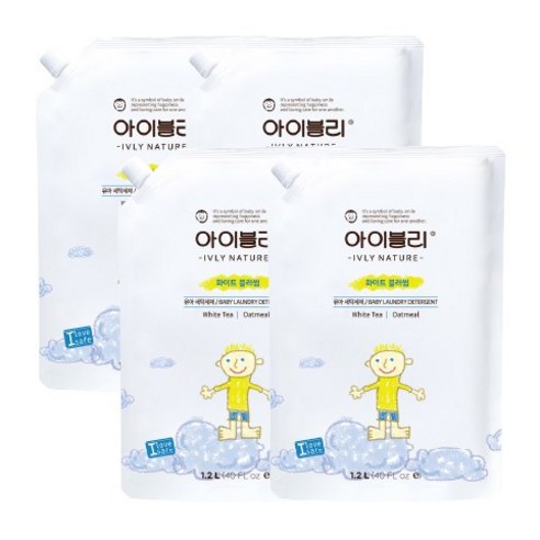 아이블리네이처 유아 세제 1.2L 4개, 1200ml