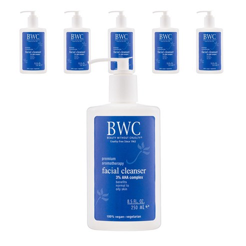 BWC 프리미엄 아로마테라피 페이셜 클렌저 3% AHA 컴플렉스, 250ml, 6개