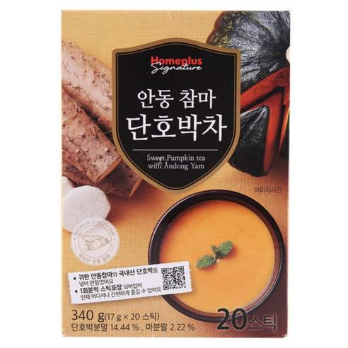 Homeplus Signature 안동 참마 단호박차 1.360g (80스틱), 1.36g, 80개입, 1개