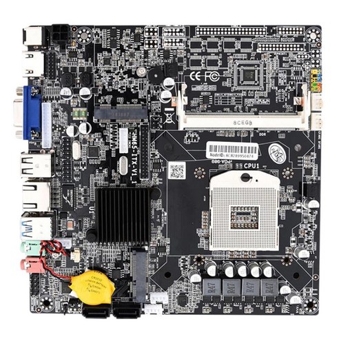 노 브랜드 HM65 올인원 컴퓨터 마더보드 ITX 에디션 유형 PGA988 DDR3 메모리 온보드 VGA/HDMI 호환