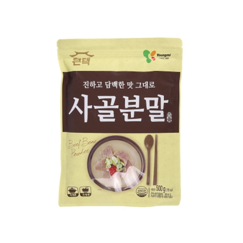 Youngmi 큰댁 사골분말, 500g, 2개 화미사골분말1kg