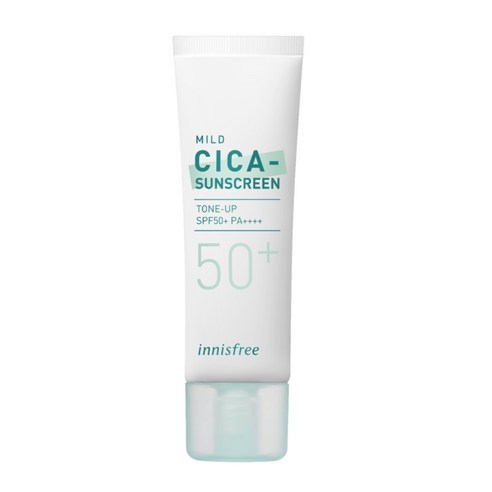 이니스프리 트루 마일드 시카 무기 자차 선크림 SPF50+ PA++++, 1개, 50ml