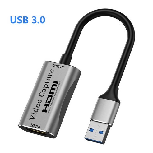 비디오 캡처 카드 USB 30-HDMI 호환 C 카메라 녹화 스트리밍 그래버 레코더 PS3 4 Xbox 닌텐도 스위치용, 07 USB30 with Box