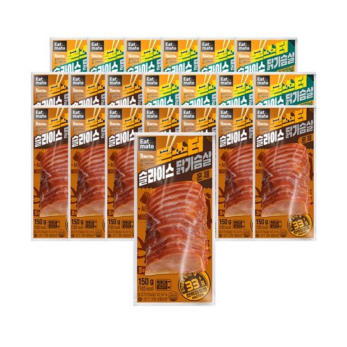 [랭킹닭컴] 잇메이트 몬스터 슬라이스 닭가슴살 2종 패키지, 150g, 30개