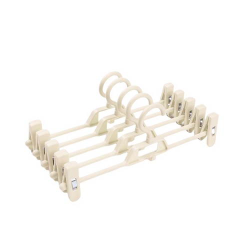 바지 스커트 클립에 대 한 조정 가능한 플라스틱 옷 랙 브래지어 clothespin 속옷 팬티 휴대용 행거 의류 주최자 E, 하나, 보여진 바와 같이