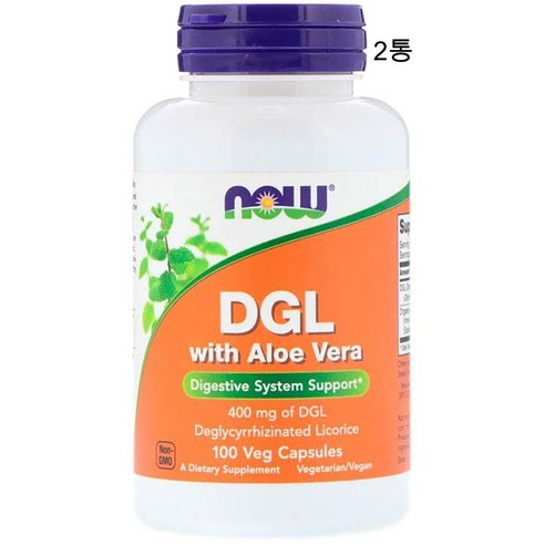 나우푸드 NOW Foods DGL 탈당질감초 감초추출물 800mg 리크리스, 100정, 2개