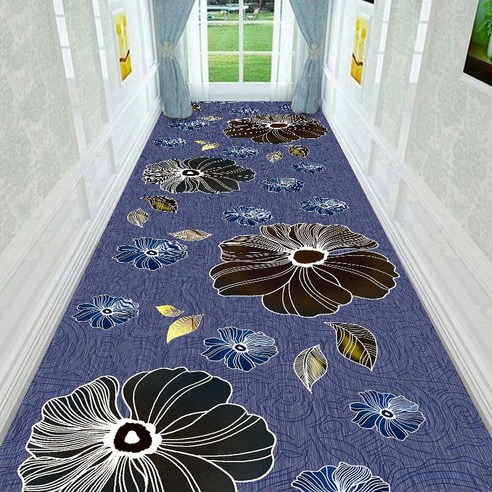 3D 스테레오 비전 꽃 스타일 영역 러그 카펫 거실 복도 주자 매트 입구 실내 바닥 매트 침대 룸, 40x60cm, 02