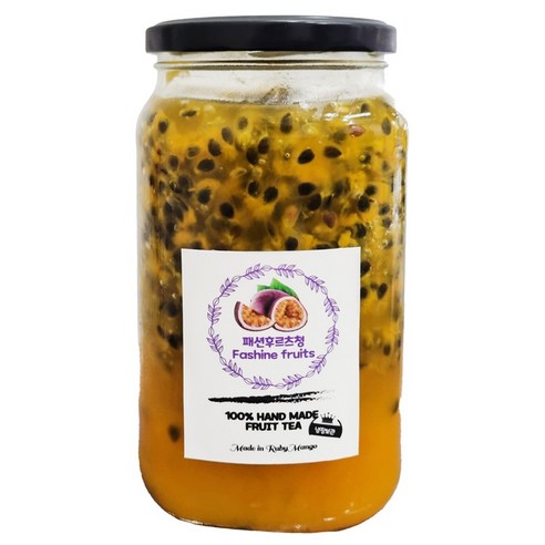 수제 과일청 100% 패션후르츠 500g / 1000g, 500g 단품 구매 가능 칵테일후르츠 수제 과일청 100% 패션후르츠 500g / 1000g, 500g 단품 구매 가능 칵테일후르츠