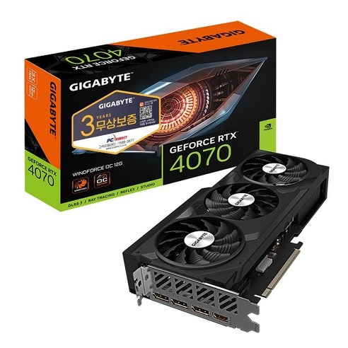 GIGABYTE 지포스 RTX 4070 WINDFORCE OC D6X 12GB 피씨디렉트