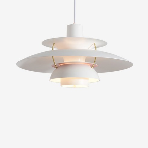 히트조명 쉐이드 1등 펜던트조명 대 D25451LCB, 화이트
