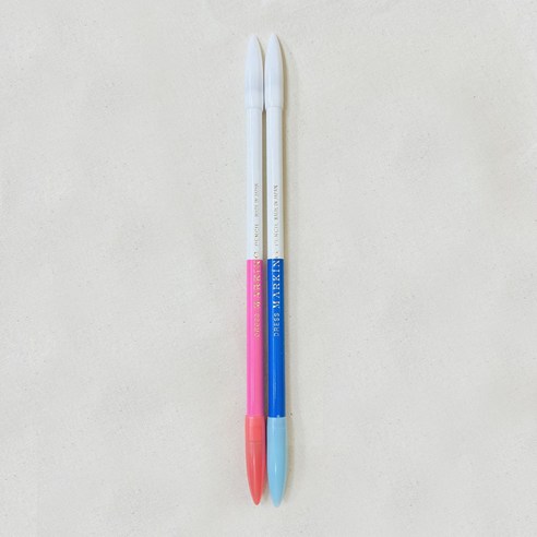 양면 연필초크 2색 세트 (블루/화이트 핑크/화이트), 1개