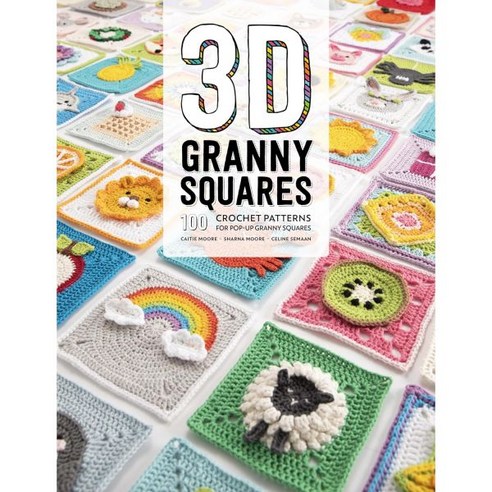 3D Granny Squares 100 crochet patterns for pop-up granny squares 788463