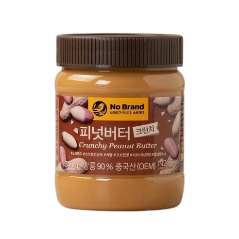 노브랜드 피넛버터크런치340g, 1개, 340g 땅콩버터