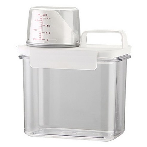 Meitejia 습기 방지 밀폐형 쌀통 1100ml, 1개, 화이트