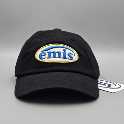 EMIS 이미스모자 와펜 볼 캡 리뉴얼 블랙 국내매장판