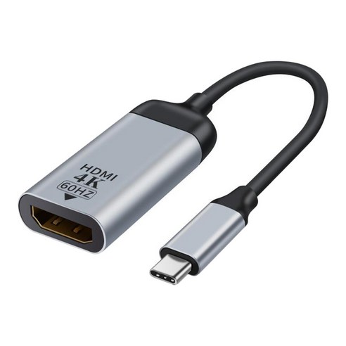 GHSHOP 유형 C HDMI DP 미니 DP VGA 케이블 어댑터, HDMI 2.0 4k, 18cm, ABS 알루미늄 합금