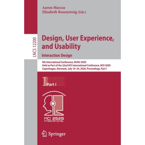 Design User Experience and Usability. Interaction Design: 9th International Conference Duxu 2020 ... Paperback, Springer