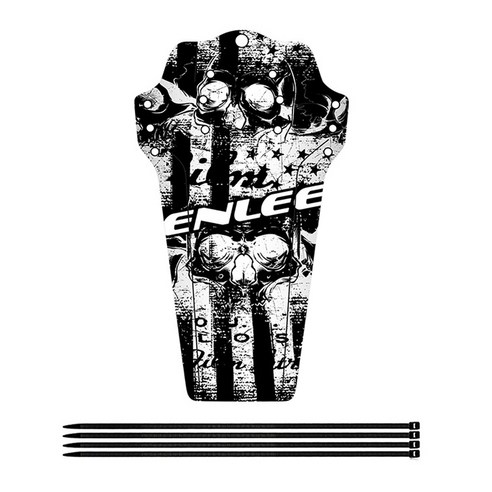 YSSHOP 자전거 흙받이 앞/뒤 흙받이 자전거 흙받이 흙받이, 해골 머리, 272x156mm, 플라스틱 수지