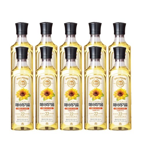 <올따옴> 해표 해바라기유 500ml 10입, 1개
