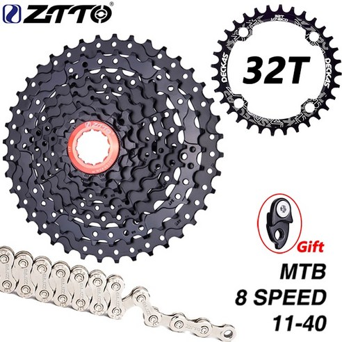 ZTTO-MTB 8S 11-40T 카세트 자전거 1x8 단 프리휠 내구성 스틸 기어 K7 M410 TX800 산악 8V MTB 스프로킷 H