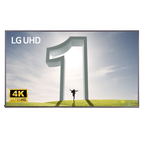 선명한 화질과 큰 화면으로 매력적인 광고를 전달하는 LG 75UH5E 75인치 4k UHD 사이니지 상업용 TV