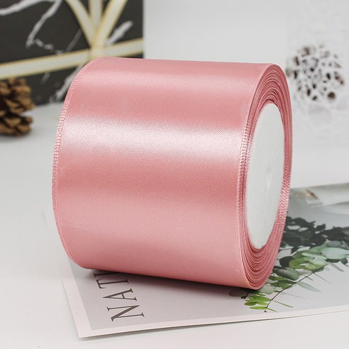 기본 새틴 공단 리본끈 75mm 22m, 75# 인디핑크