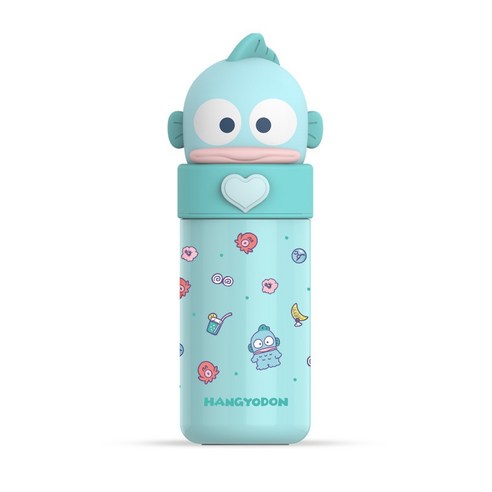 산리오 캐릭터즈 귀여운 입체 피규어 3D 텀블러 시나모롤, 한교동, 350ml, 1개